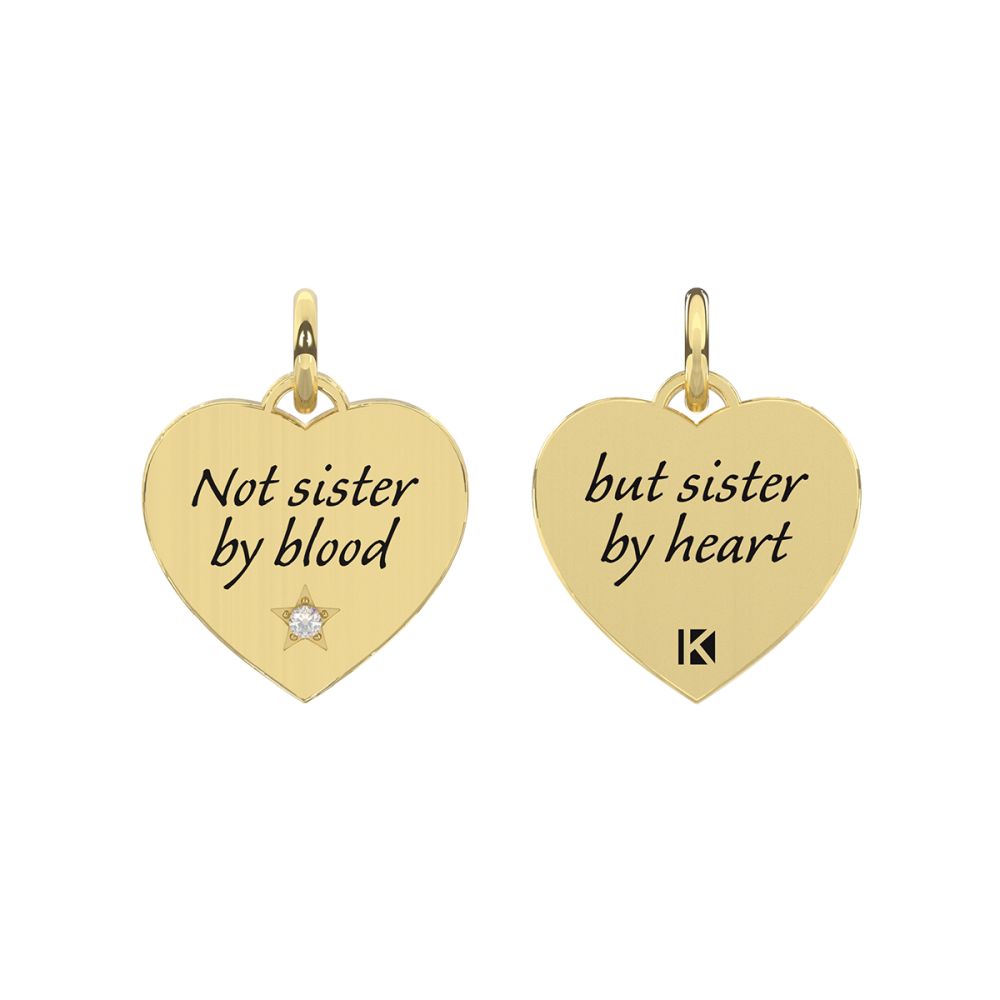 Kidult Ciondolo Acciaio Gold Cuore By You
