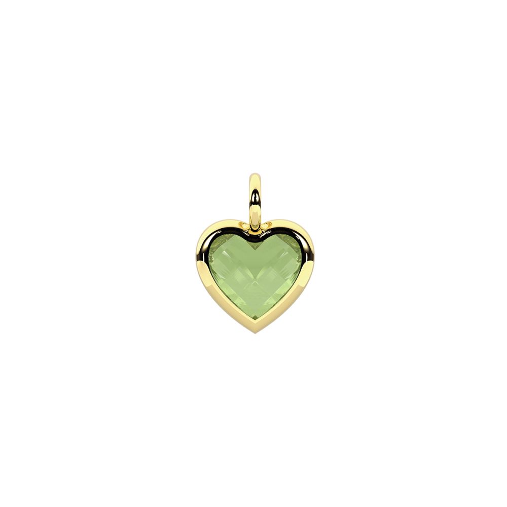 Kidult Ciondolo Acciaio Gold Glass Verde By You
