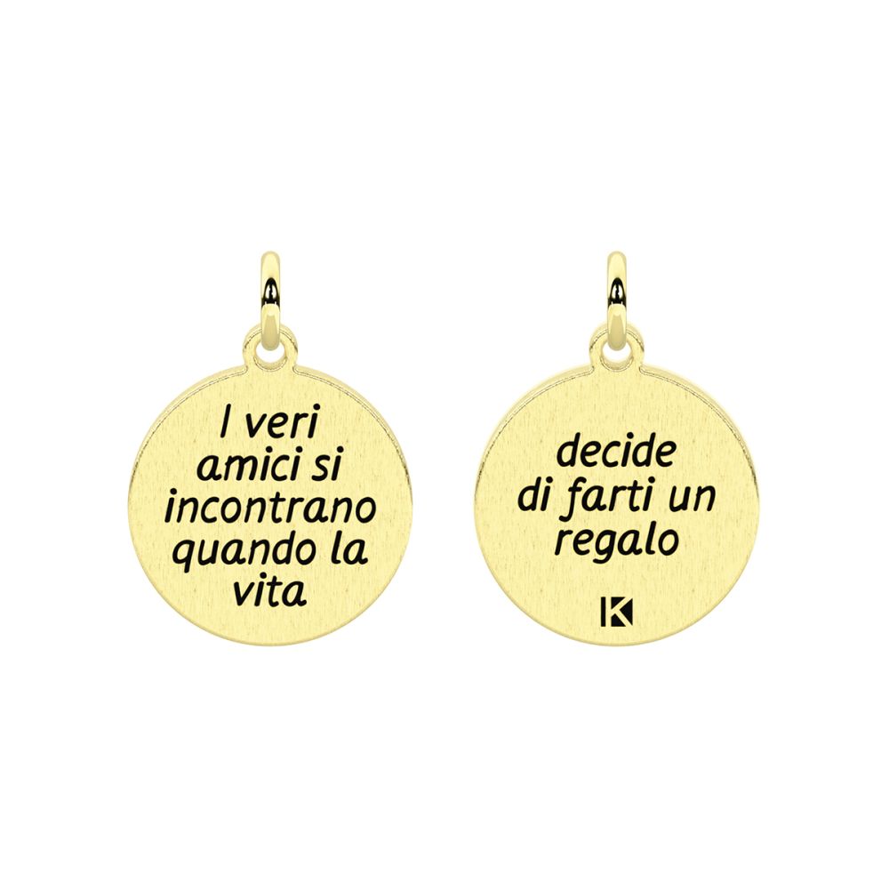 Kidult Ciondolo Acciaio Gold 