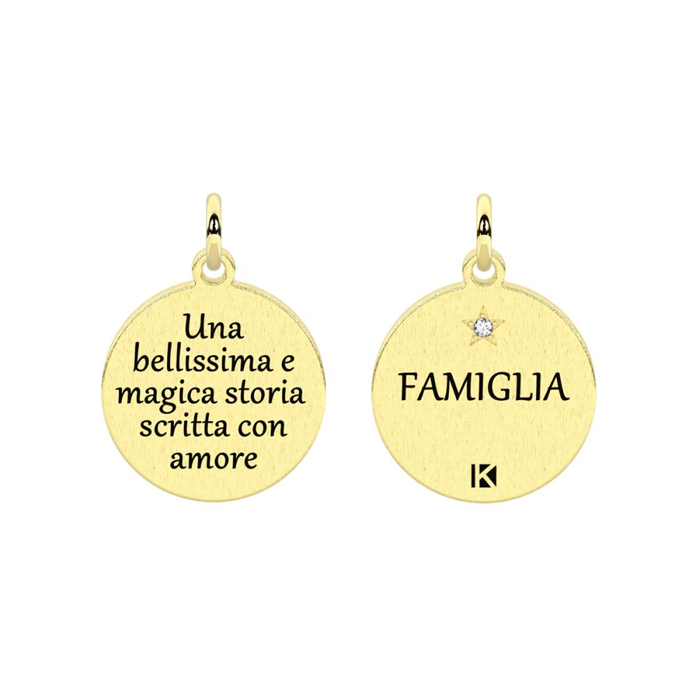 Kidult Ciondolo Acciaio Gold 