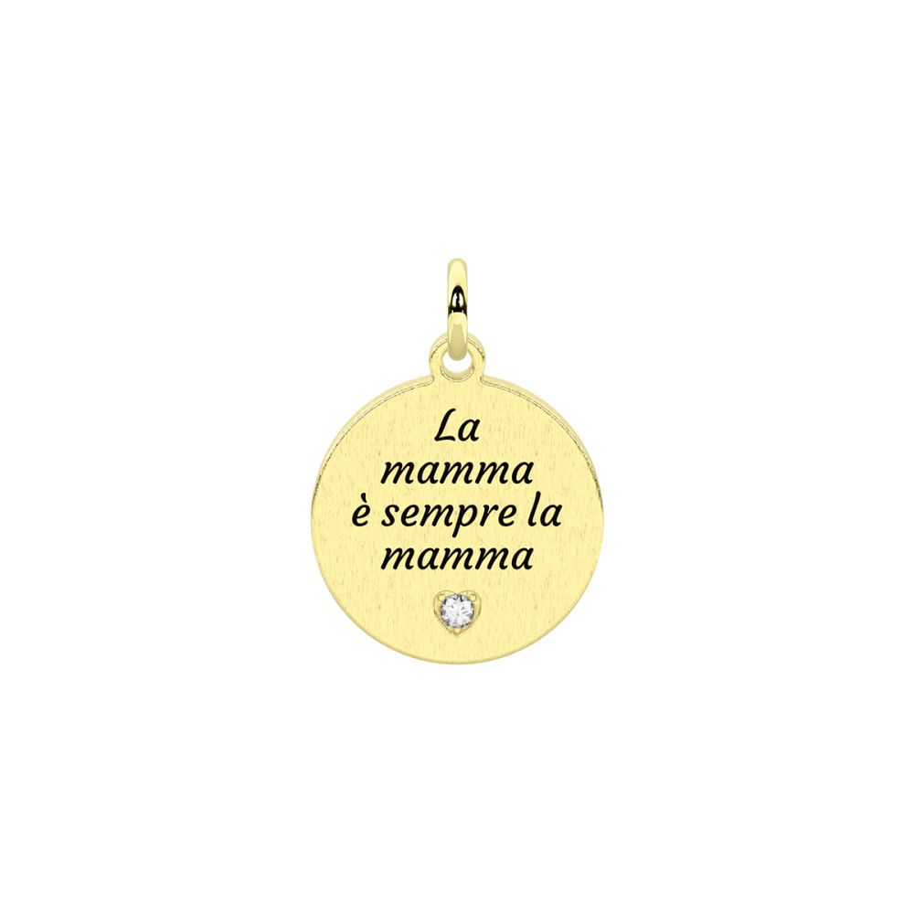 Kidult Ciondolo Acciaio Gold 