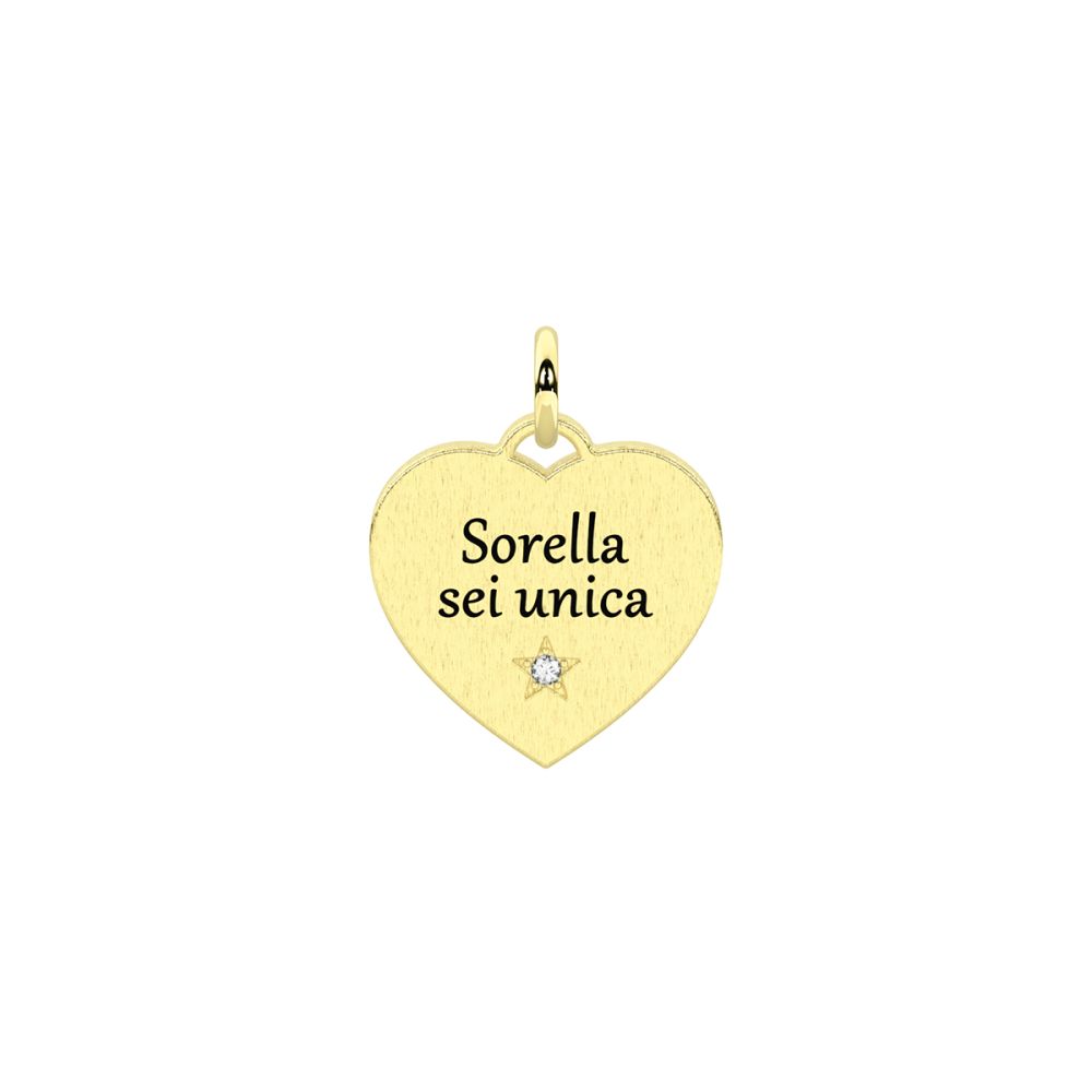 Kidult Ciondolo Acciaio Gold 