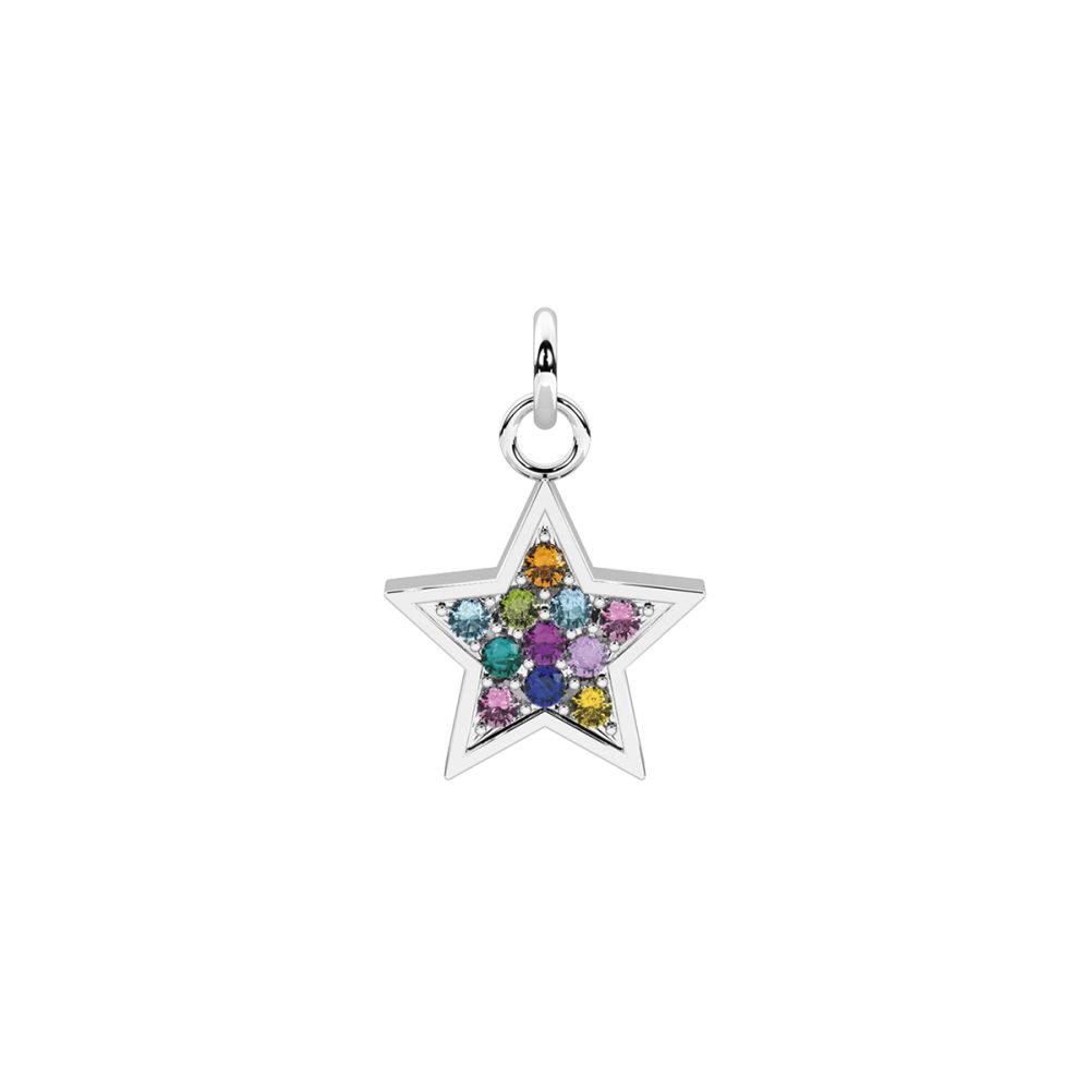 Kidult Ciondolo Acciaio Stella Multicolor By You