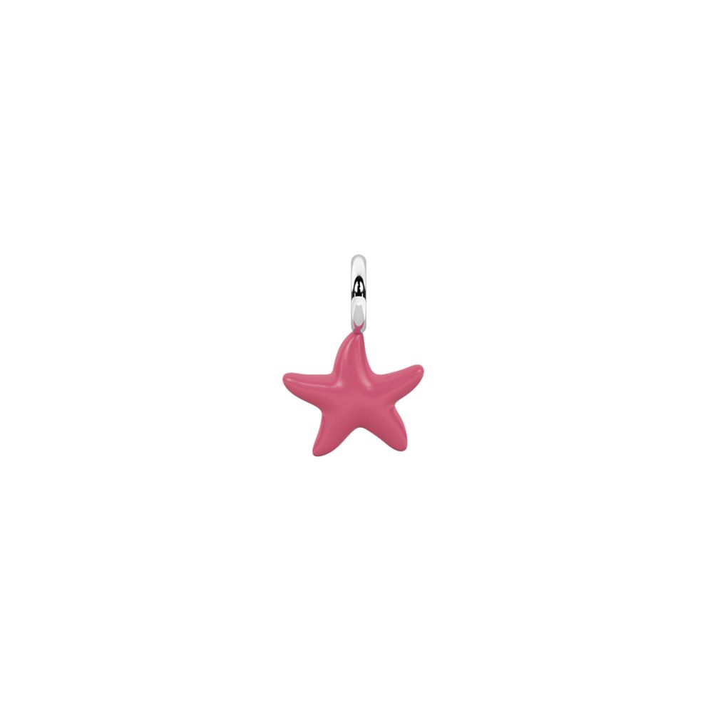 Kidult Ciondolo Acciaio Stella Smalto Rosa By You