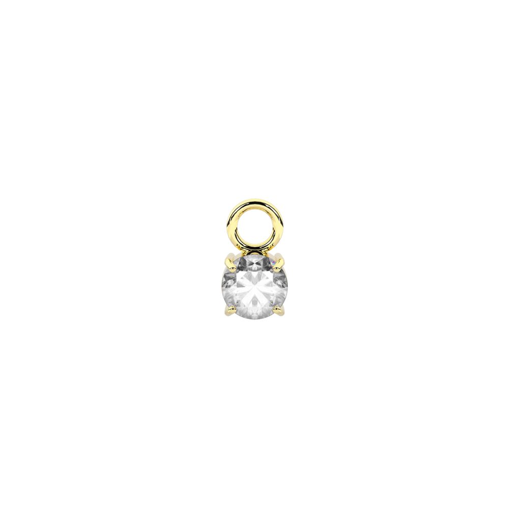 Kidult Ciondolo Orecchino Acciaio Gold Cristallo By You
