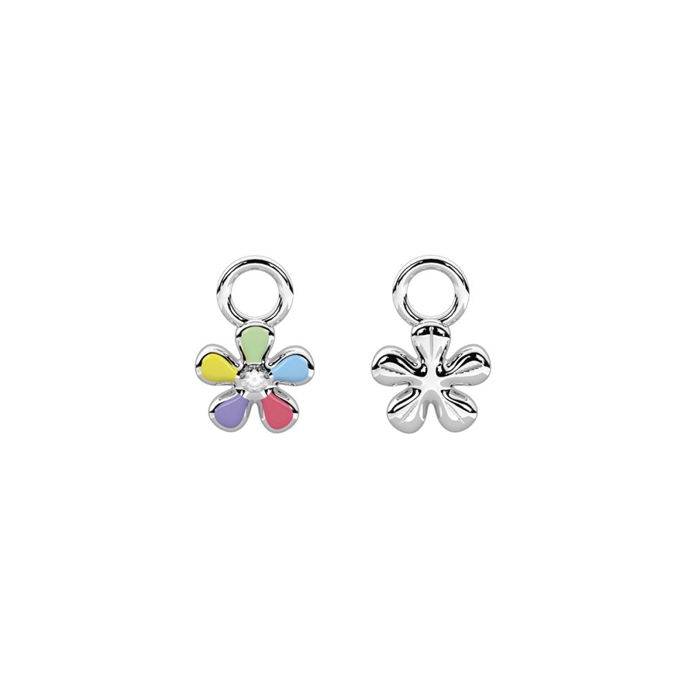 Kidult Ciondolo Orecchino Acciaio Fiore Multicolor By You