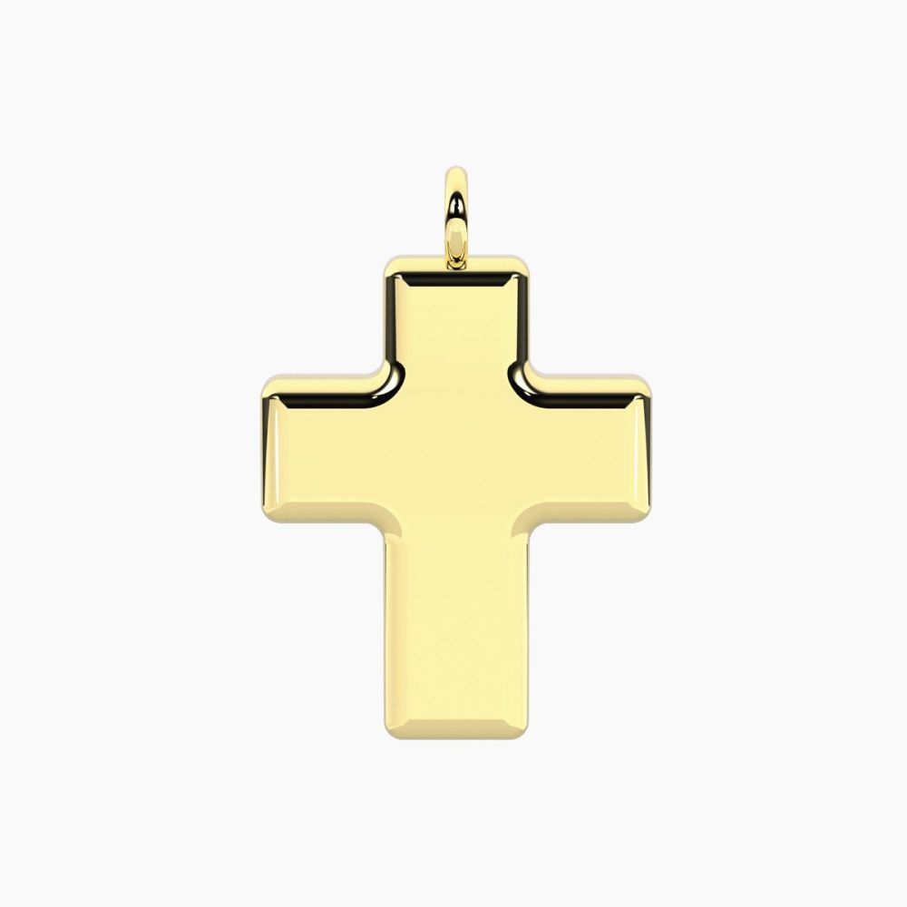Kidult Ciondolo Acciaio Gold Croce By You