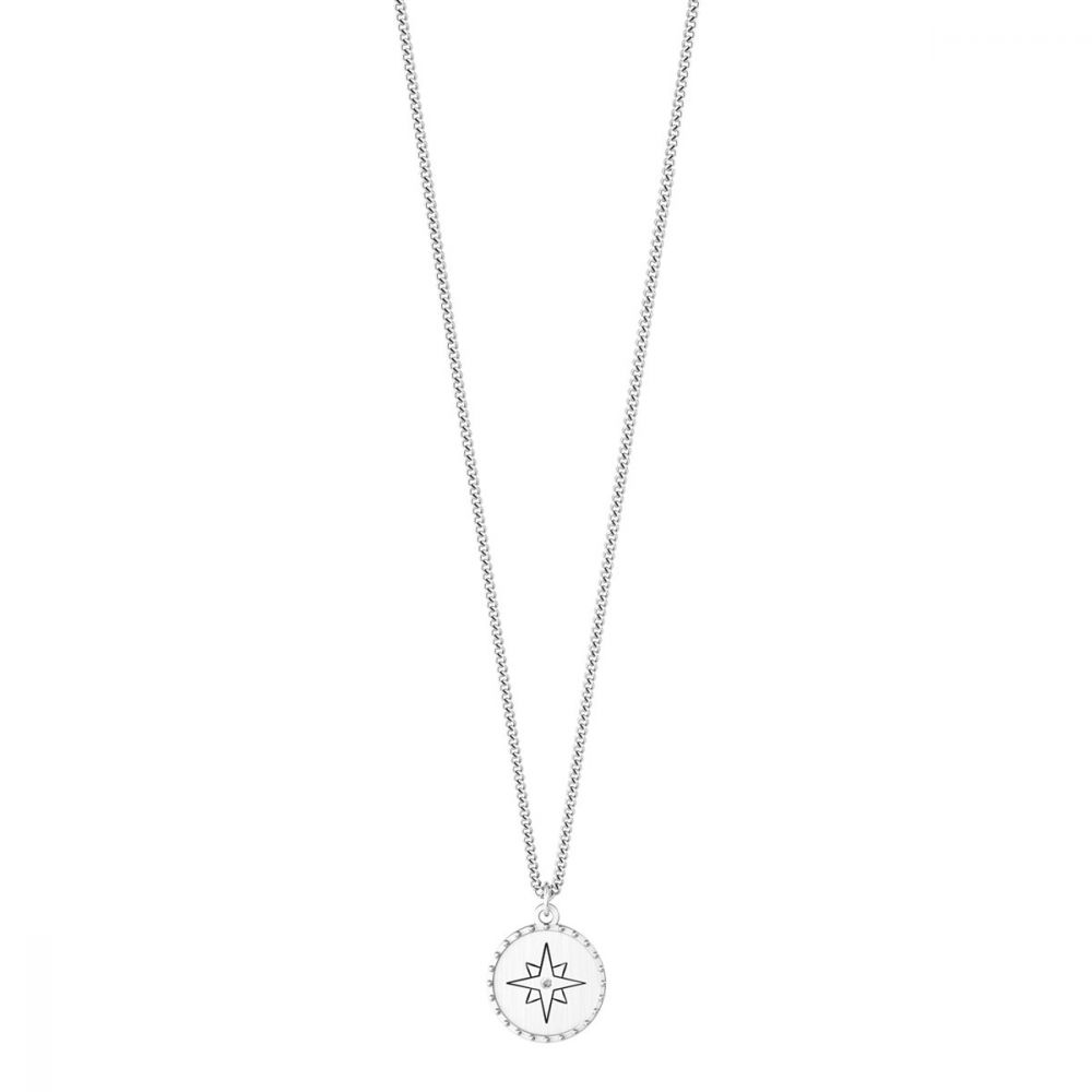 Kidult Collana Donna Acciaio Rosa Dei Venti Symbols
