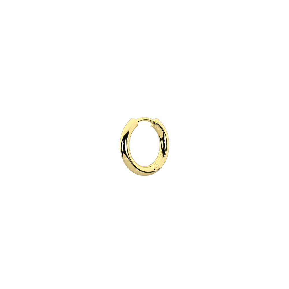 Kidult Mono Orecchino Acciaio Gold Cerchio 15 mm By You