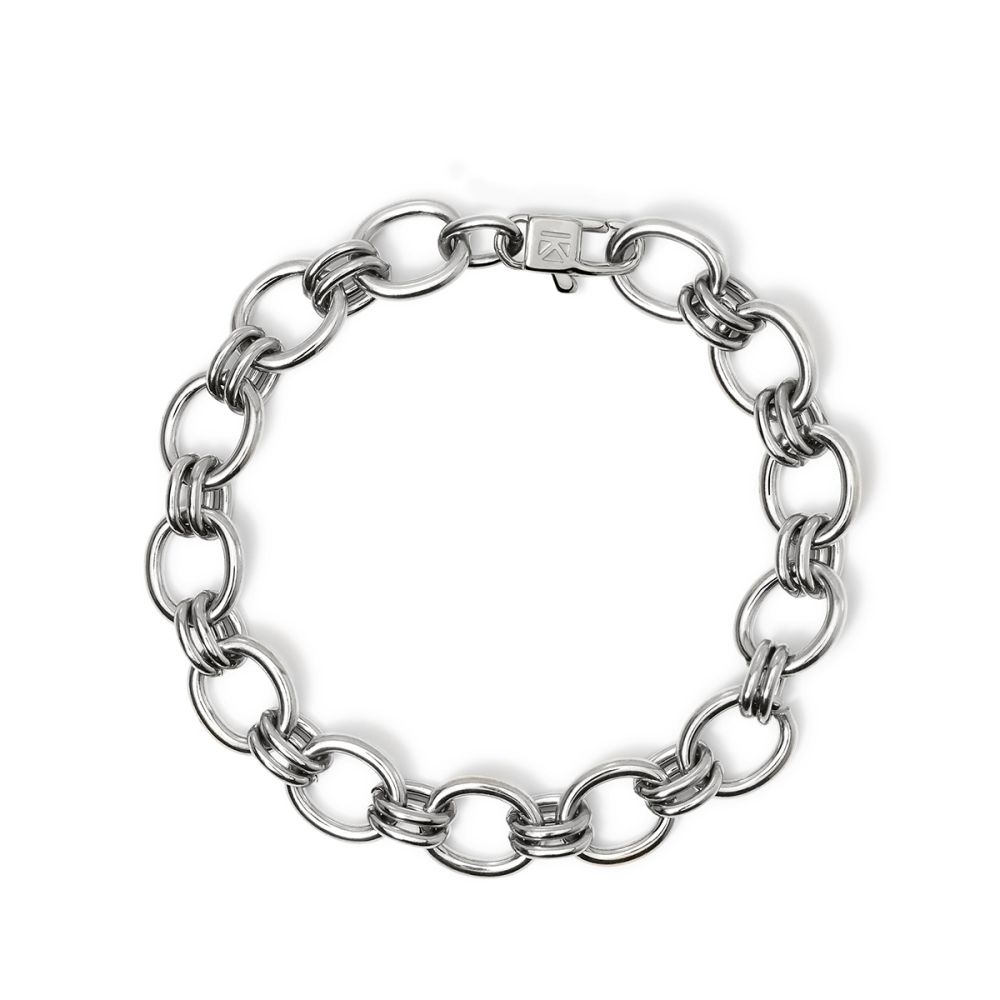Kidult Bracciale Acciaio Catena Larga Style