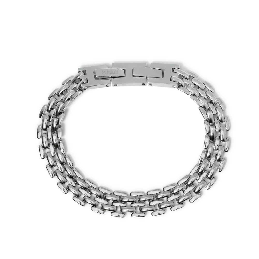 Kidult Bracciale Acciaio Catena Panther Style