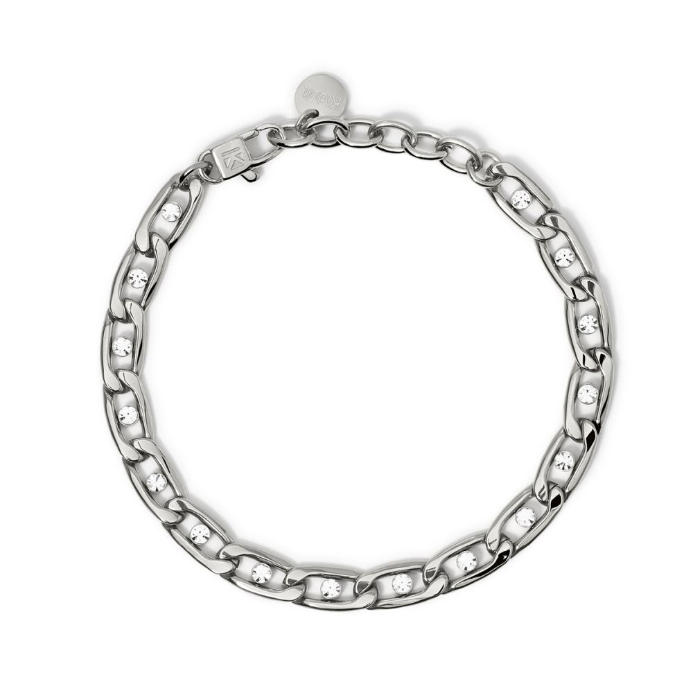 Kidult Bracciale Acciaio e Zirconi Style