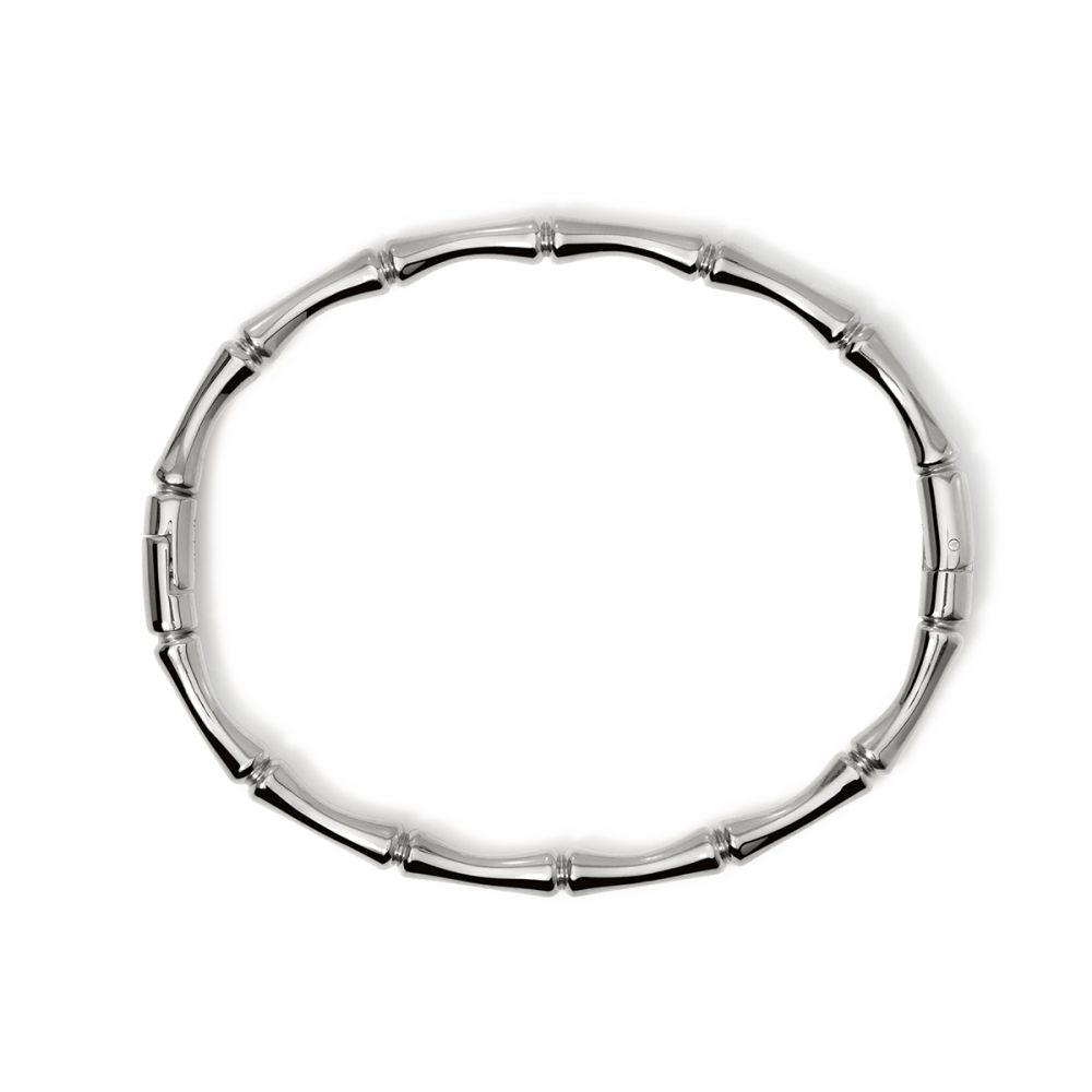 Kidult Bracciale Rigido Acciaio Bambù Style