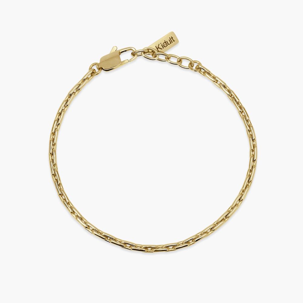 Kidult Bracciale Acciaio Gold Maglie Allungate