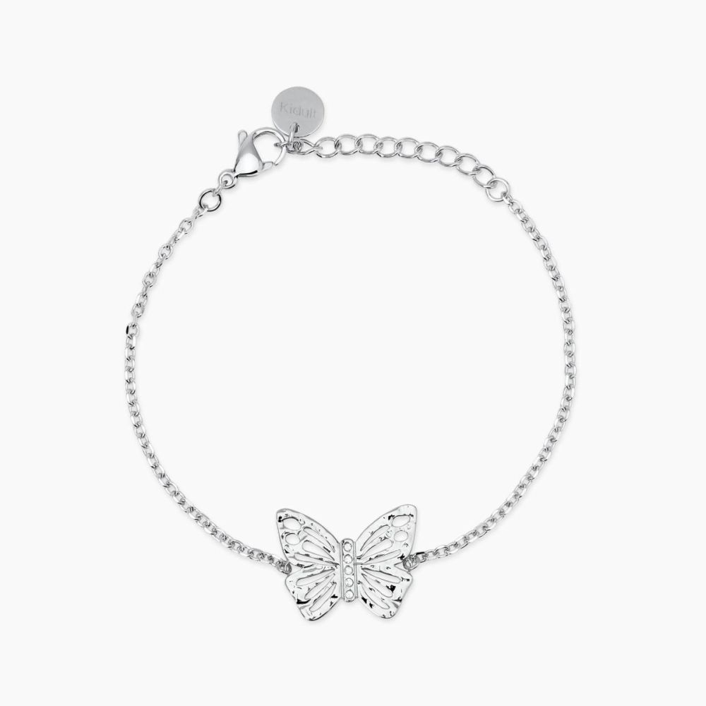 Kidult Bracciale Acciaio con Farfalla