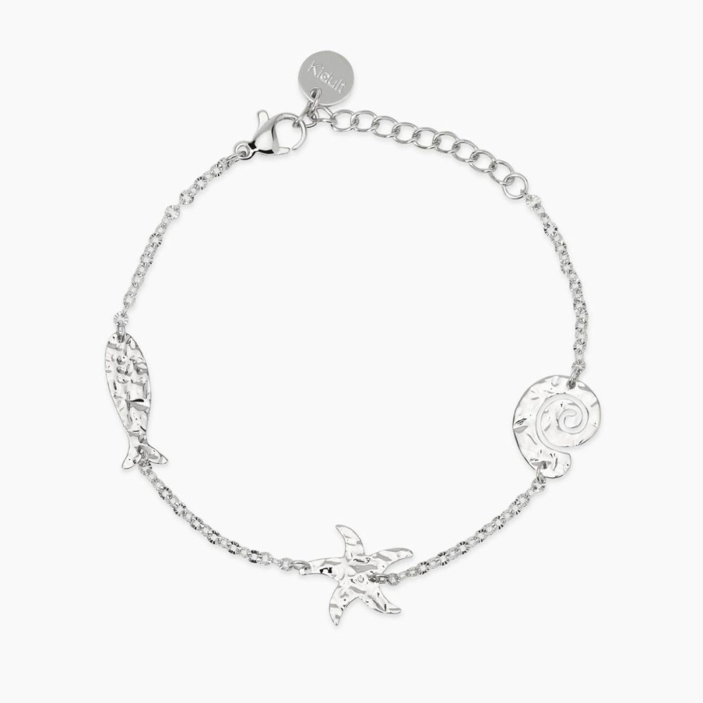 Kidult Bracciale Acciaio con Elementi Marini