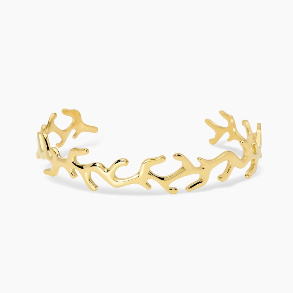 Kidult Bracciale Rigido Cuff Acciaio Gold