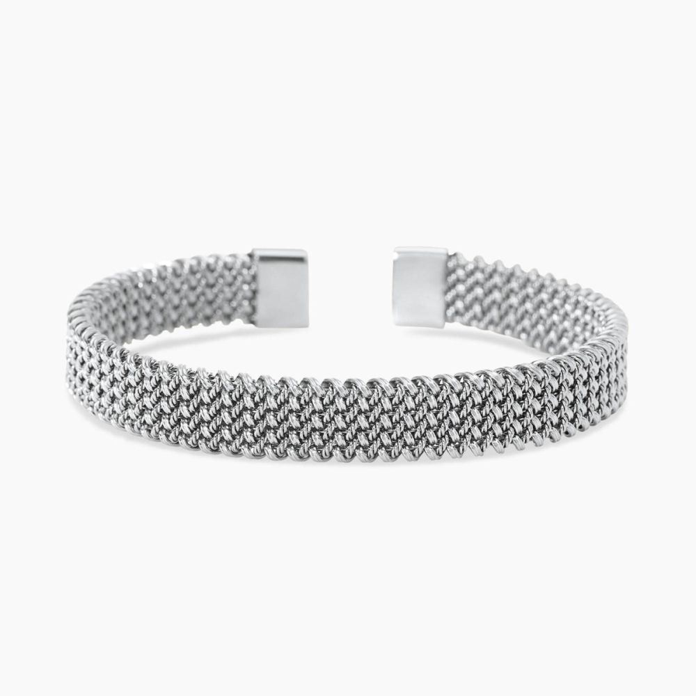 KIidult Bracciale Cuff Acciaio Maglia Mesh
