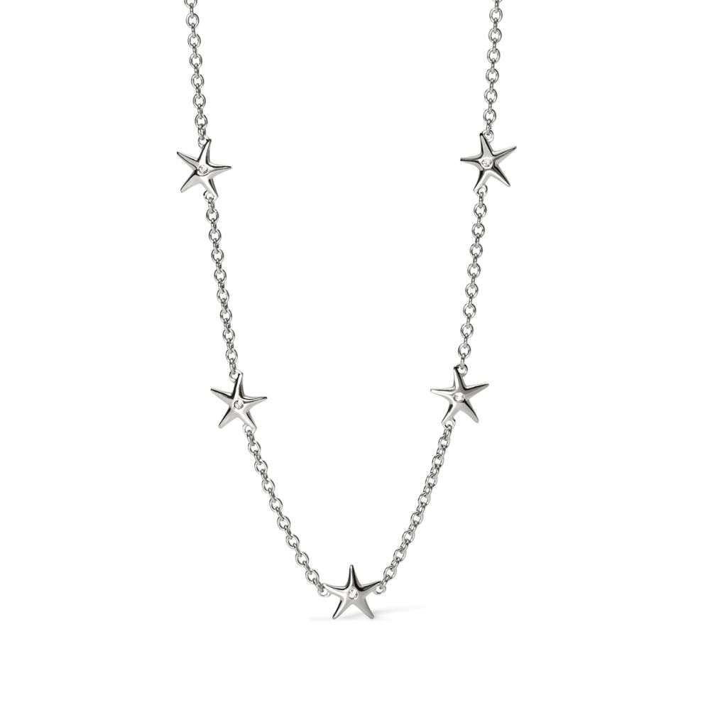 Kidult Collana Acciaio Rolo e Stelle Style