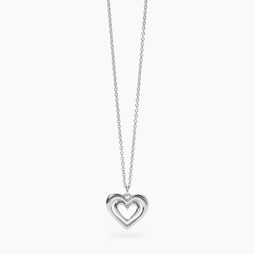 Kidult Collana Acciaio Con Cuore Style