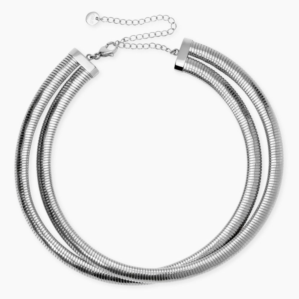 Kidult Doppia Collana Tubogas Acciaio Style