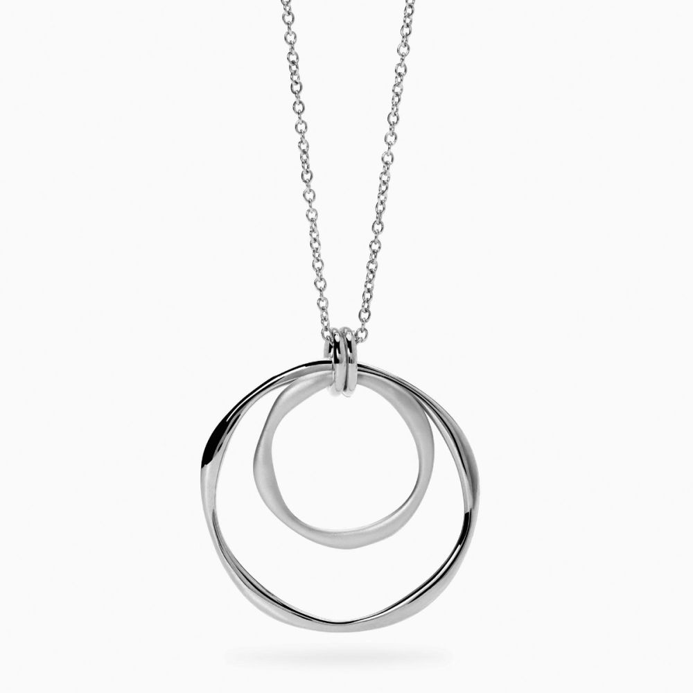 Kidult Collana Acciaio Pendenti Lucido e Sabbiato Style