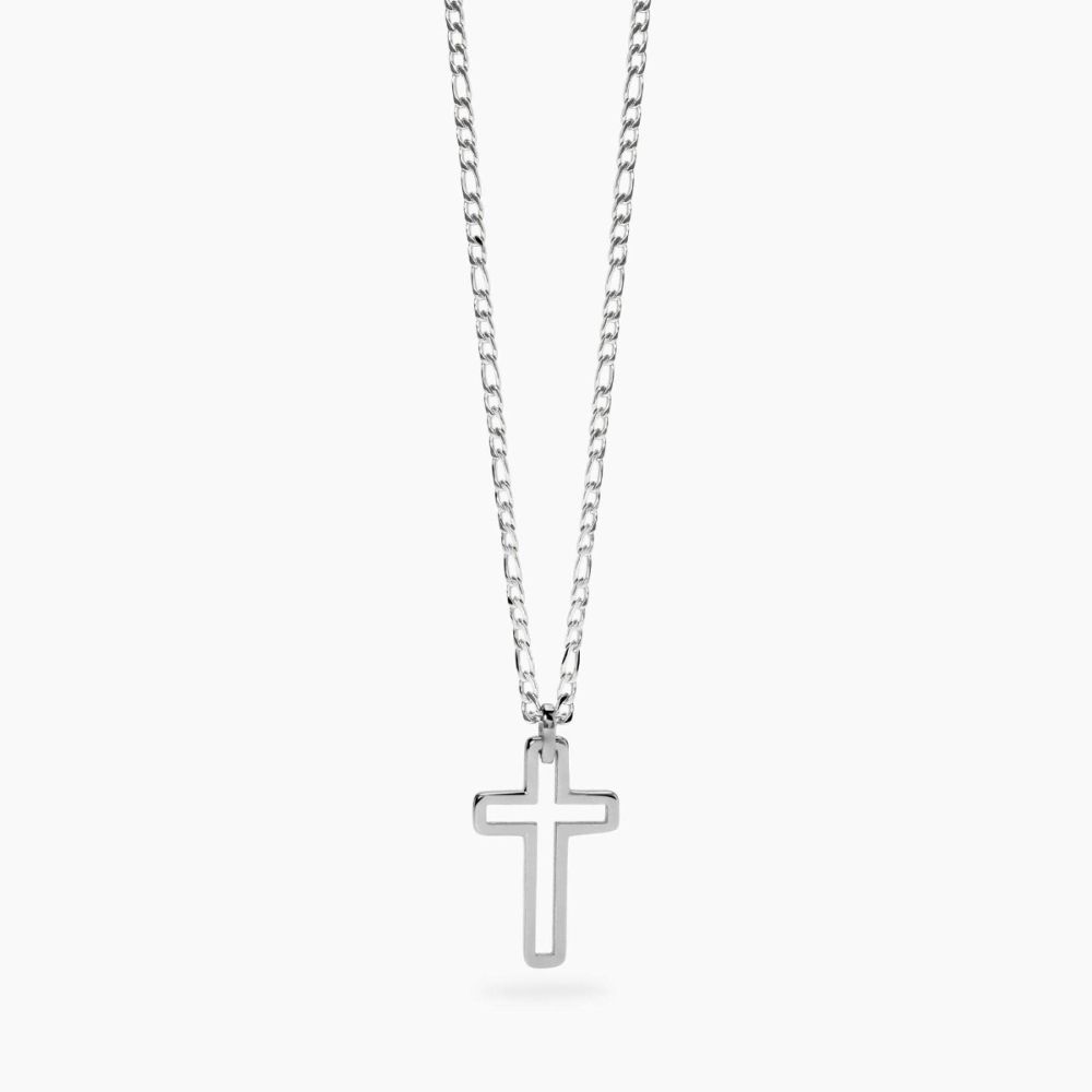 Kidult Collana Acciaio con Croce Style