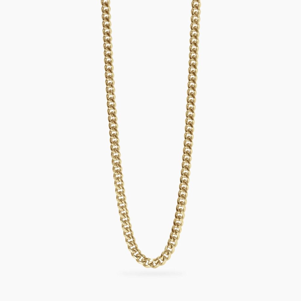 Kidult Collana Acciaio Gold Catena Groumette Style