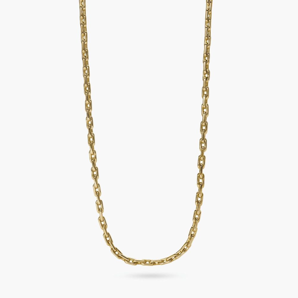 Kidult Collana Acciaio Gold Maglie Allungate