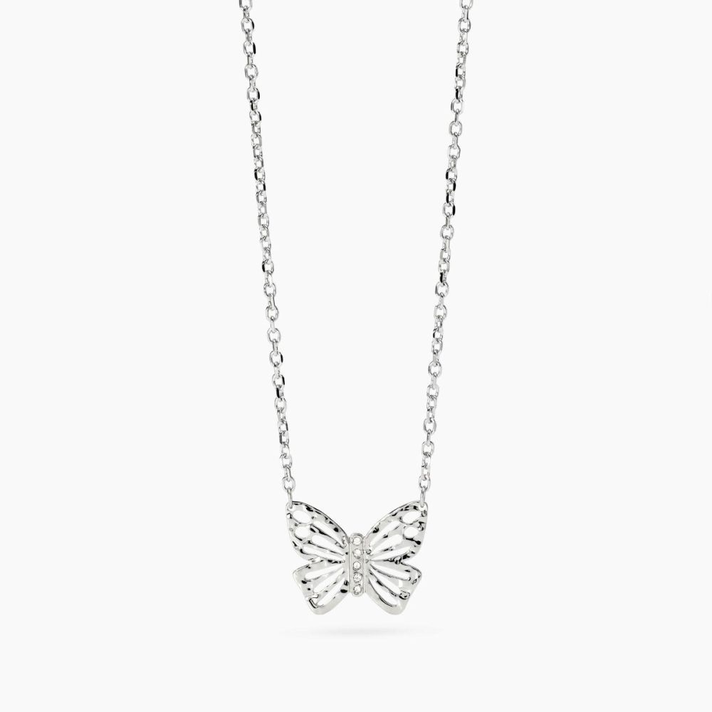 Kidult Collana Acciaio con Farfalla