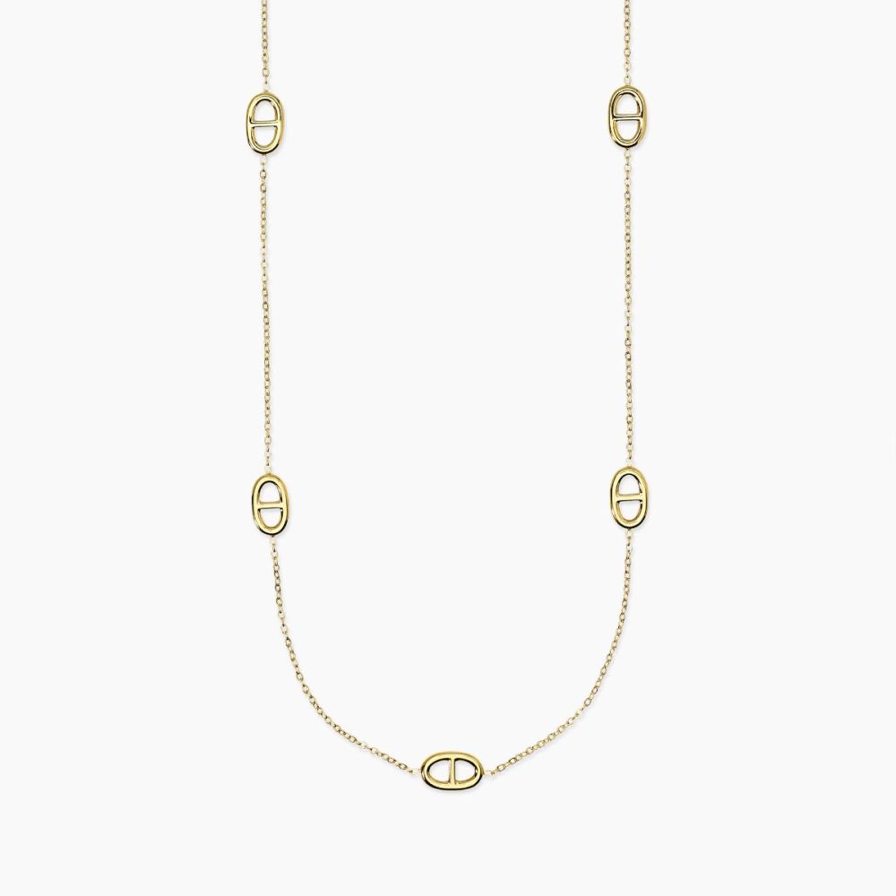 Kidult Collana Acciaio Gold con Staffe