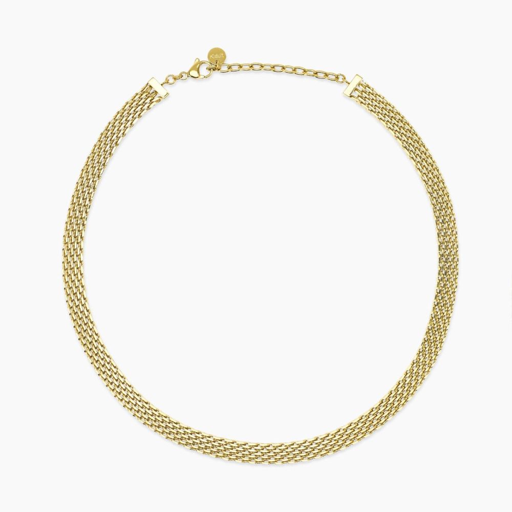 Kidult Collana Acciaio Gold Catena Mesh