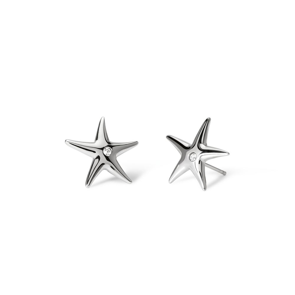 Kidult Orecchini Acciaio Stelle con Cristalli Style