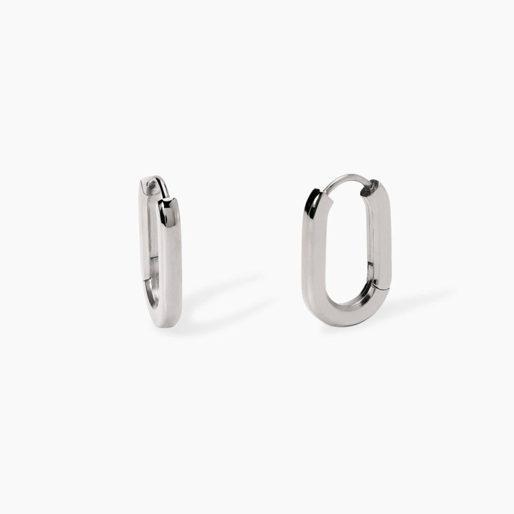 Kidult Orecchini Allungati Acciaio Style