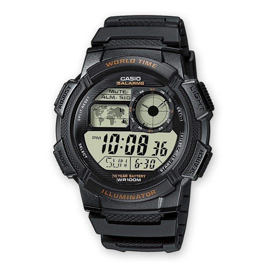 Casio Orologio Uomo Resina Digitali Multifunzione Cod. AE-1000W-1AVEF