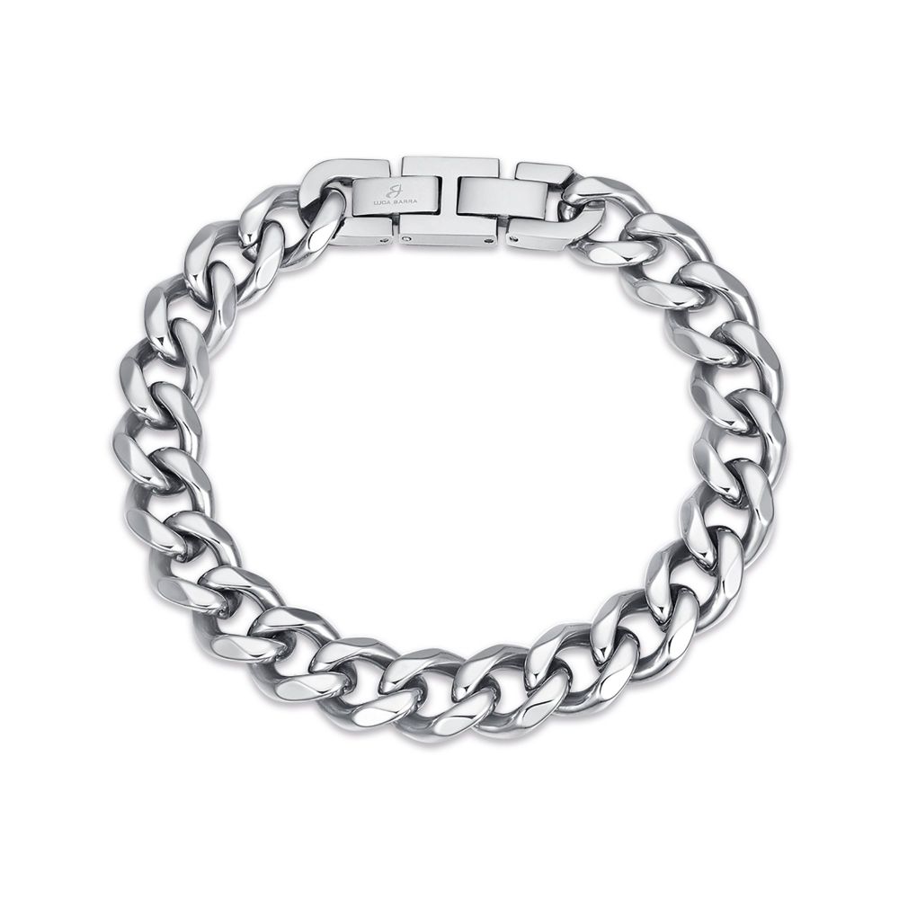 Luca Barra Bracciale Uomo Acciaio a Catena