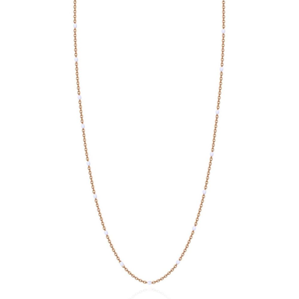 Brosway Collana Donna Acciaio Gold Perline Bianche