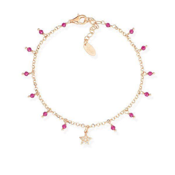 Amen Bracciale Donna Argento Cristallie Zirconi