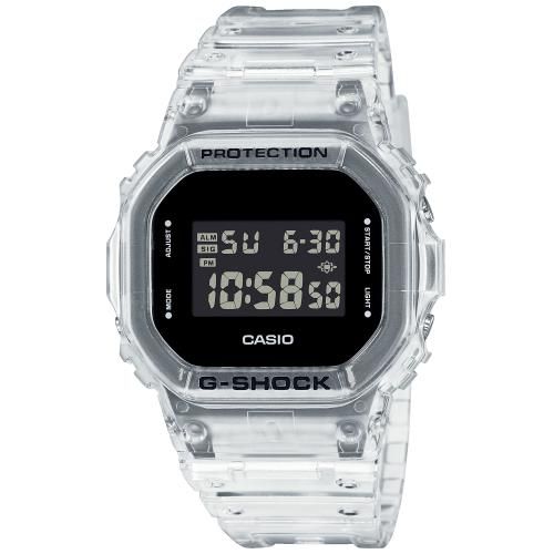 Casio G-Shock Orologio Gomma Trasparente Cod. DW-5600SKE-7ER