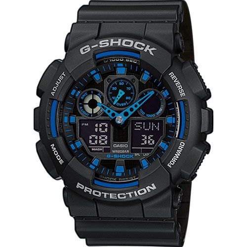 Casio G-Shock Orologio Digitale Multifunzione Gomma Cod.GA-100-1A2ER