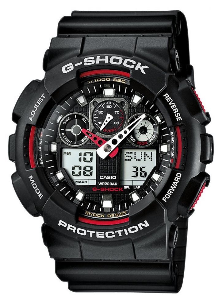 Casio Orologio G-Shock Uomo Digitale Multifunzione Cod.GA-100-1A4ER