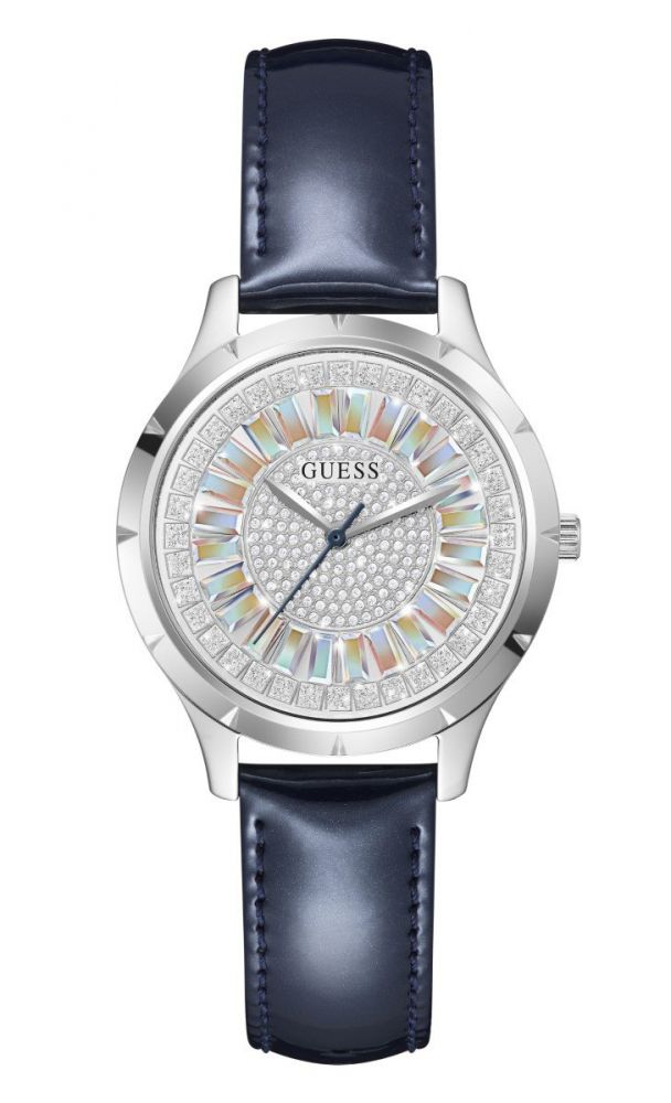 Guess Solo Tempo Donna Acciaio e Pelle Glamour