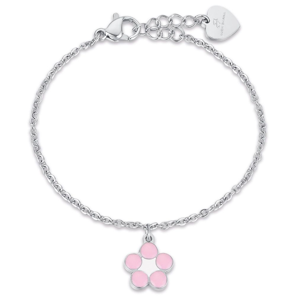 Luca Barra Kids Bracciale Bambina Acciaio Fiore