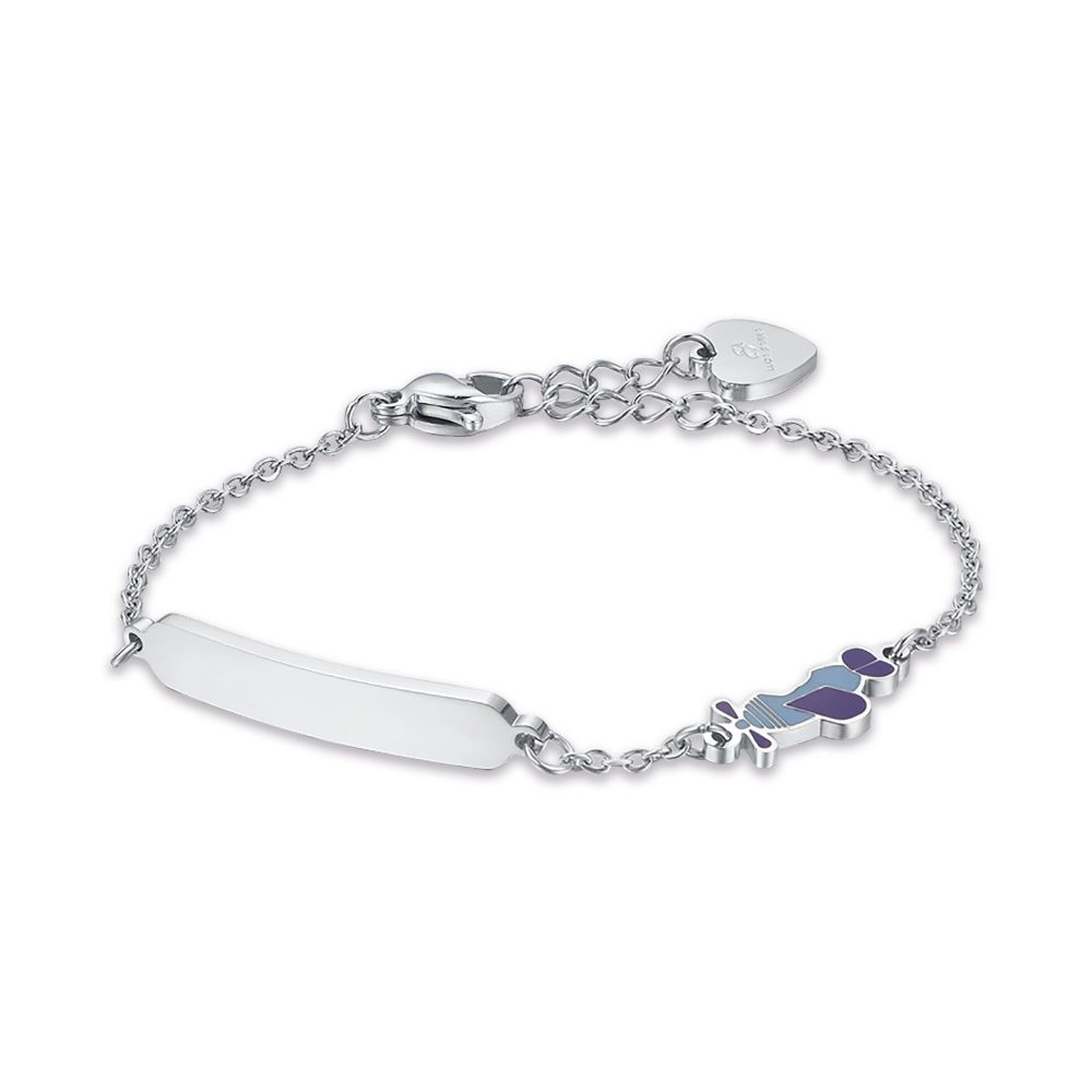 Luca Barra Kids Bracciale Bambino Acciaio Aereo