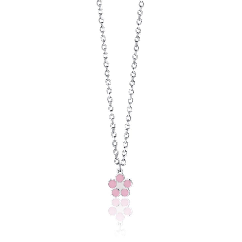 Luca Barra Kids Collana Bambina Acciaio Fiore