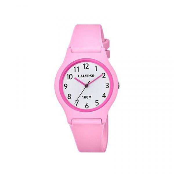 Calypso Orologio Donna Bambina Gomma Solo Tempo Rosa