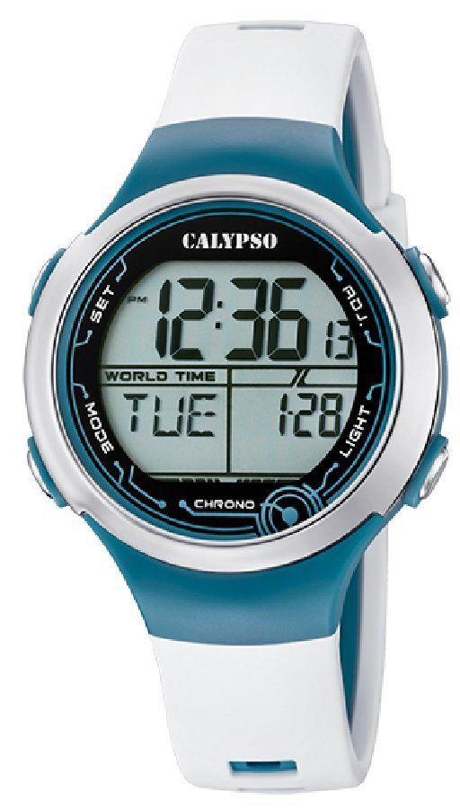 Calypso Orologio Unisex Gomma Digitale Multifunzione Bianco