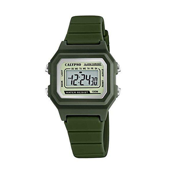 Calypso Orologio Unisex Gomma Digitale Multifunzione Verde