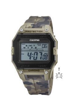 Calypso Orologio Uomo Gomma Digitale Multifunzione Nero