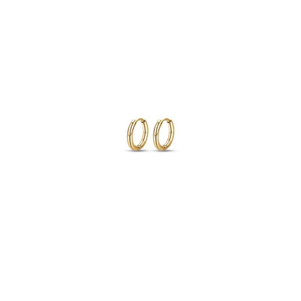 Luca Barra Orecchini Cerchio Donna Acciaio Gold 12mm
